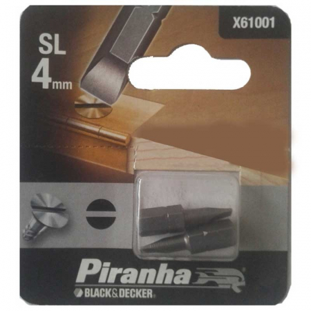 Masini de gaurit si insurubat - Set 2 Biti SL 4 Black+Decker X61001