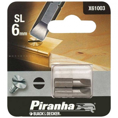 Masini de gaurit si insurubat - Set 2 Biti Black+Decker X61003 SL