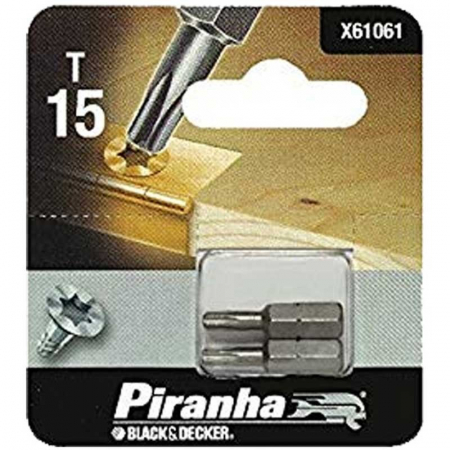 Masini de gaurit si insurubat - Set 2 buc T15 Black+Decker X61061 TORX