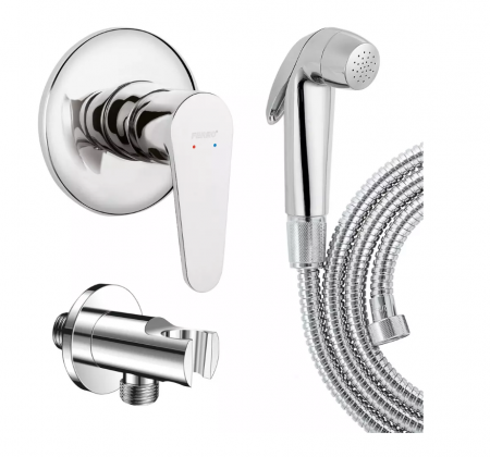 Baterii monocomanda - Set baterie Ferro Algeo si dus igienic Ferro Presso cromat