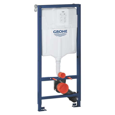 Obiecte sanitare - Set 2 in 1 rezervor WC Grohe Rapid SL, WC, 1, 13 m, cadru, incastrat, otel, suporti perete 3855800m, fara placa de actionare