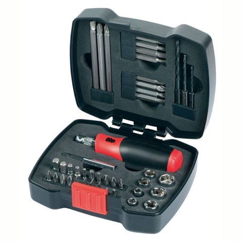Scule si dispozitive de lucru - Trusa 29 piese Black+Decker contine biti si tubulare - A7174