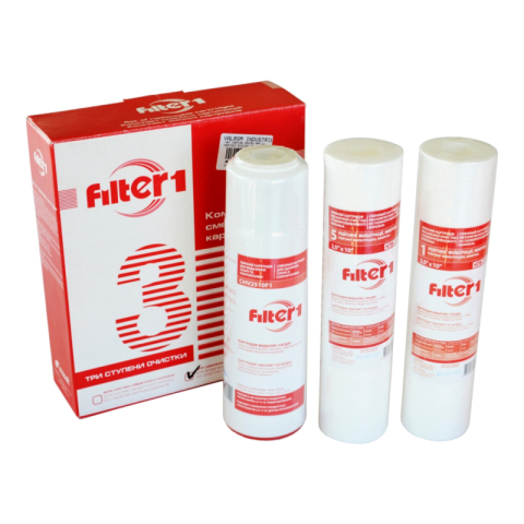 Echipamente pentru tratarea si pomparea apei - Set 3 cartuse Valrom VALHOH filtru "F1" duritate