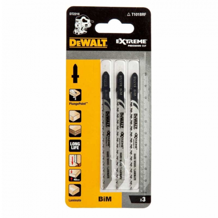 Dispozitive pentru prelucrarea lemnului - Set 3 Lame Pendular DeWalt DT2219 Lemn 2.5 x 100 mm
