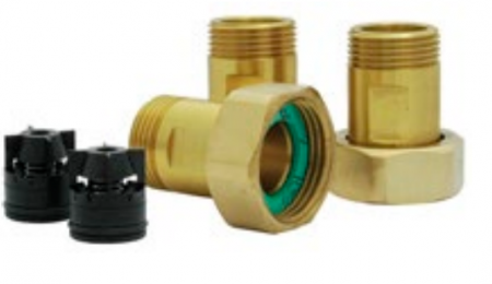 Ventile termice de amestec - Set 3 semi-olandezi G1 1/4 x R1 si o clapeta de sens incorporata, pentru ventilele termostatice VTA de 1 1/4