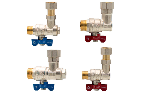 Set 4 robineti coltar cu olandez Ermetiq 2x3/4 - 2x1/2 MF [1]