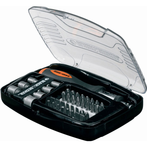 Scule si dispozitive de lucru - Trusa biti si tubulare Black & Decker 40 piese - A7062