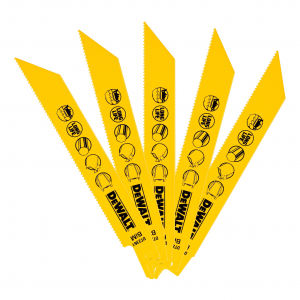 Scule si dispozitive de lucru - Set 5 lame fierastrau orizontal 152x1.8mm metal DeWalt - DT2361-QZ
