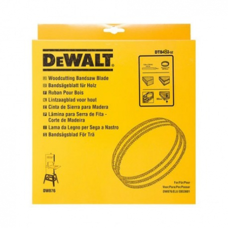 Dispozitive pentru prelucrarea lemnului - Lama pentru fierastrau cu banda taiere lemn 3m DeWalt - DT8480