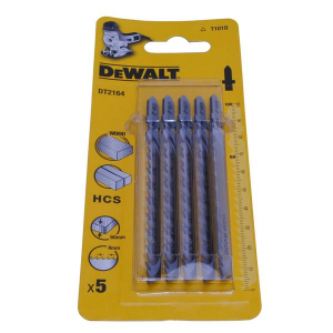 Dispozitive pentru prelucrarea lemnului - Set 5 lame HCS pentru fierastrau pendular 100x4mm lemn DeWalt - DT2164