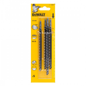 Scule si dispozitive de lucru - Set 5 lame HCS pentru fierastrau pendular 152x4mm lemn DeWalt - DT2169-QZ