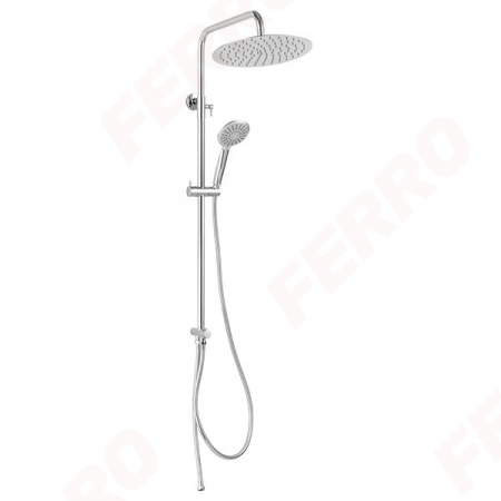 Obiecte sanitare - Set bara dus cu suport culisant, dus fix si para dus mobila Ferro Wizard Pro, crom