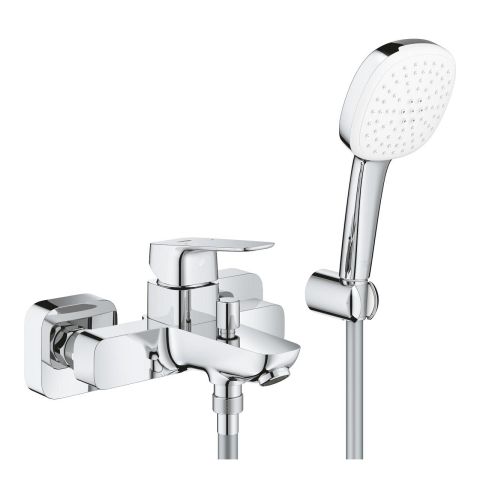 Set baterie cada Grohe Concetto SilkMove aparenta cu para de dus, monocomanda, cartus ceramic, diverter, para dus, 2 functii, furtun 1,5 m, suport, crom [0]