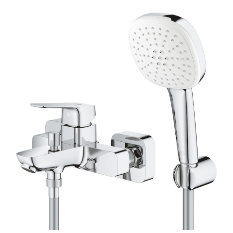 Set baterie cada Grohe Concetto SilkMove aparenta cu para de dus, monocomanda, cartus ceramic, diverter, para dus, 2 functii, furtun 1,5 m, suport, crom [1]