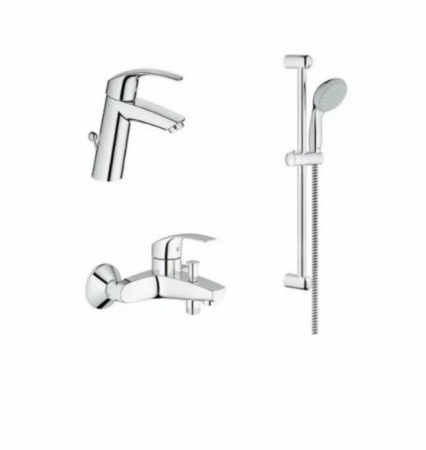 Baterii monocomanda - Set baterii pentru lavoar marimea M cada si set dus Tempesta 100 Grohe Eurosmart