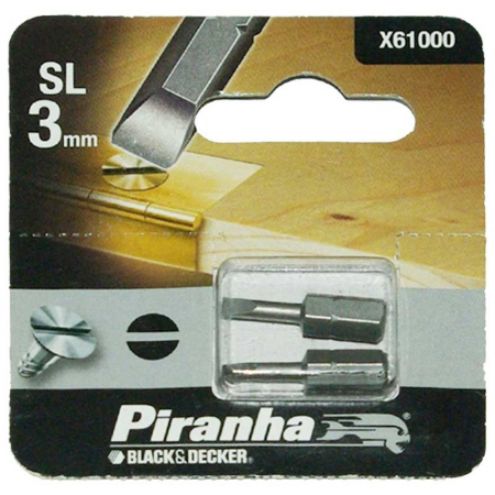 Masini de gaurit si insurubat - Set 2 Biti SL 3 Black+Decker X61000