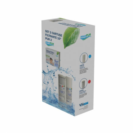 Cartuse filtru apa - SET 2CARTUSE FILTRANTE APA 10'' PUR2 - VALROM GAMA aquaPUR