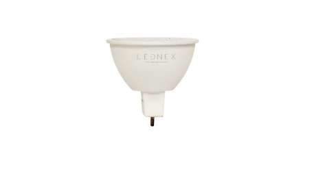 Surse de iluminat - Bec led alb, MR16, 5W, 6500K, lumina rece, Lednex