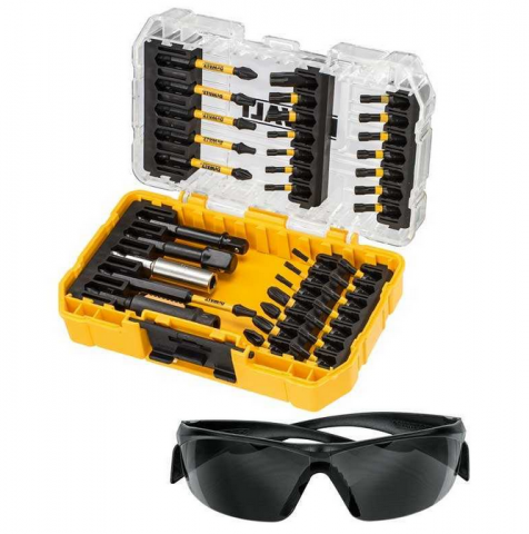 Unelte si scule de mana - Set de insurubare DeWALT cu 38 accesorii de impact si ochelari de protectie
