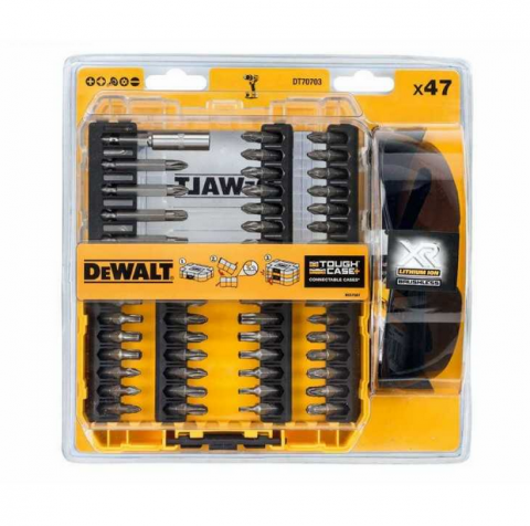 Set de insurubare DeWalt cu 47 accesorii si ochelari protectie [1]