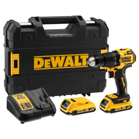 Scule si dispozitive de lucru - Masina de Gaurit si Insurubat cu Percutie DeWalt DCD709D2T Acc 18V XR Li-Ion 2Ah