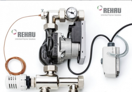 Echipamente de incalzire si producere ACM - Grup de pompare si reglare temperatura, REHAU FLEX