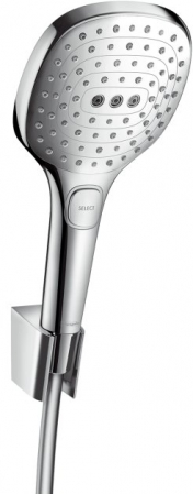 Baterii monocomanda - Set dus Hansgrohe Raindance Select E 120 Porter crom include furtun 160m