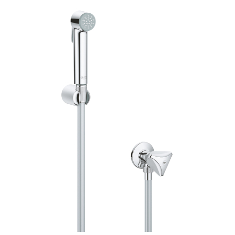 Sisteme de dus - Set dus igienic Grohe New Tempesta-F Trigger suport, anti-rasucire, anti-calcar, crom