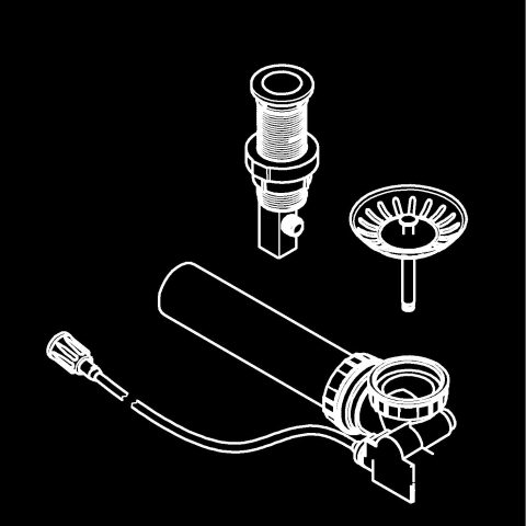 Accesorii bucatarie - Set evacuare pt chiuveta de bucatarie Grohe waste set sink cu cu apasare, pt chiuvete cu 2 cuve, universal, eliberare automata, eliberare cu apasare, auriu mat