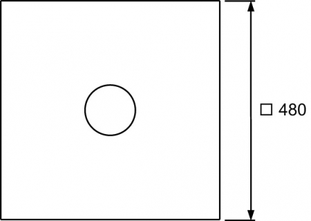 Membrana etansanta si hidroizolanta TECEdrainpointS, 480 x 480 mm [1]