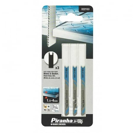 Scule si echipamente pentru constructii - Set Lame Pendular Black+Decker X22153 Metal prindere U 3 x 70 mm