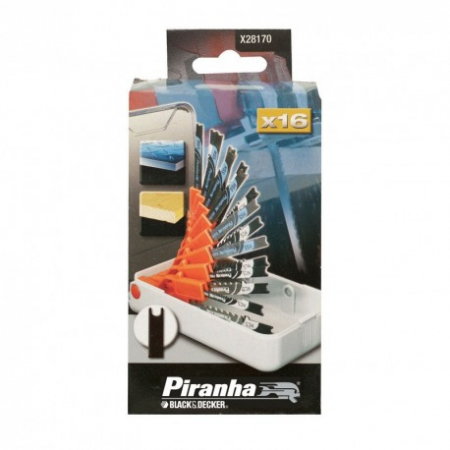 Scule si dispozitive de lucru - Set Lame Pendular Black+Decker X28170 16 x U