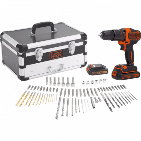 Masini de gaurit si insurubat - Masina De Insurubat Black+Decker BDC718AS2F 18V 1.5 Ah + Valiza De Depozitare