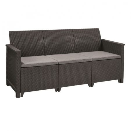 Set mobiler de gradina, 5 locuri, grafit, Keter Emma [2]