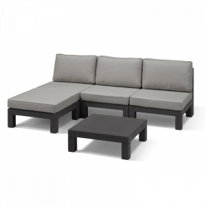 Seturi de mobilier - Set mobilier de gradina, grafit, Keter Nevada