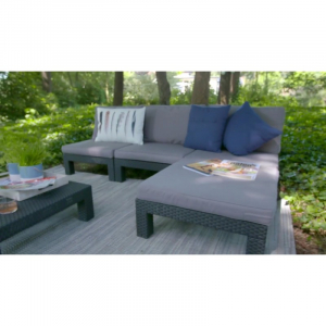 Set mobilier de gradina, grafit, Keter Nevada [1]
