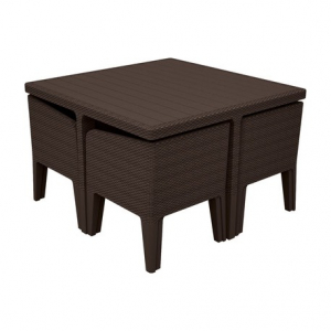 Set mobilier de gradina, maro, 5 piese, Keter Columbia [3]