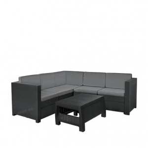 Set mobilier de gradina, grafit, cu masuta de cafea, Keter Provence [3]