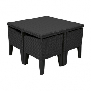 Set mobilier de gradina, grafit, 5 piese, Keter Columbia [4]