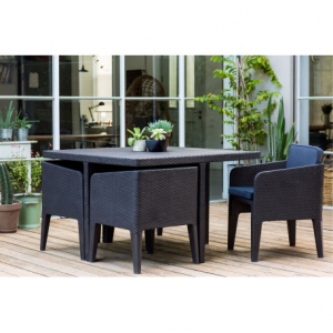 Set mobilier de gradina, grafit, 5 piese, Keter Columbia [2]