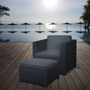 Casa si gradina - Set mobilier de gradina, grafit, Keter Provence Chillout