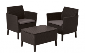 Casa si gradina - Set mobilier pentru balcon, maro, Keter Salemo