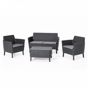 Casa si gradina - Set mobilier pentru gradina, grafit, Keter Salemo