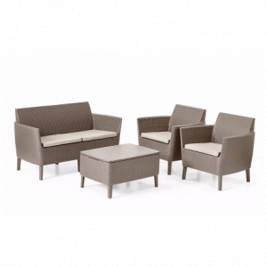Set mobilier pentru gradina, cappucino, Keter Salemo [1]