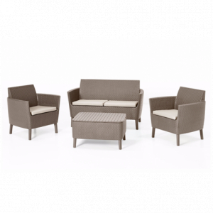 Casa si gradina - Set mobilier pentru gradina, cappucino, Keter Salemo