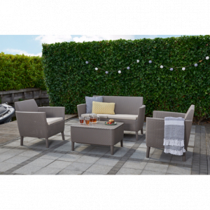 Set mobilier pentru gradina, cappucino, Keter Salemo [2]
