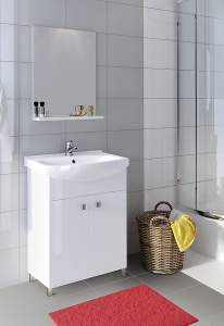 Set mobilier de baie montat, dulap + lavoar, A=38.5 x H=68.7 x L=50.5 cm., Cersanit 754 Sati Cersania [1]
