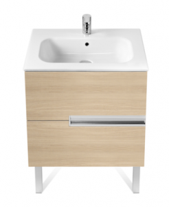 Set mobilier de baie stejar, dulap + lavoar, 60 x 46 x 56.5 cm., Roca Unik Victoria-N [1]