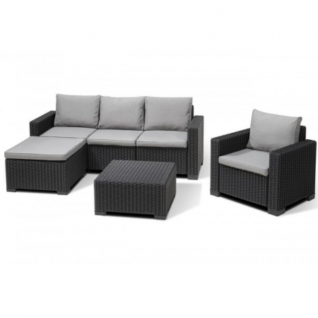 Seturi de mobilier - Set mobilier de gradina, antracit, Keter Moorea