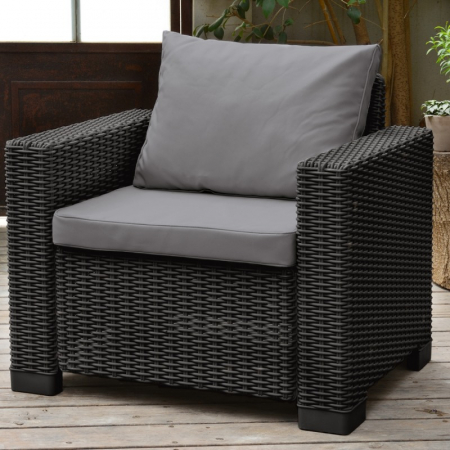 Set mobilier de gradina, canapea cu 3 locuri, grafit, Keter California [6]